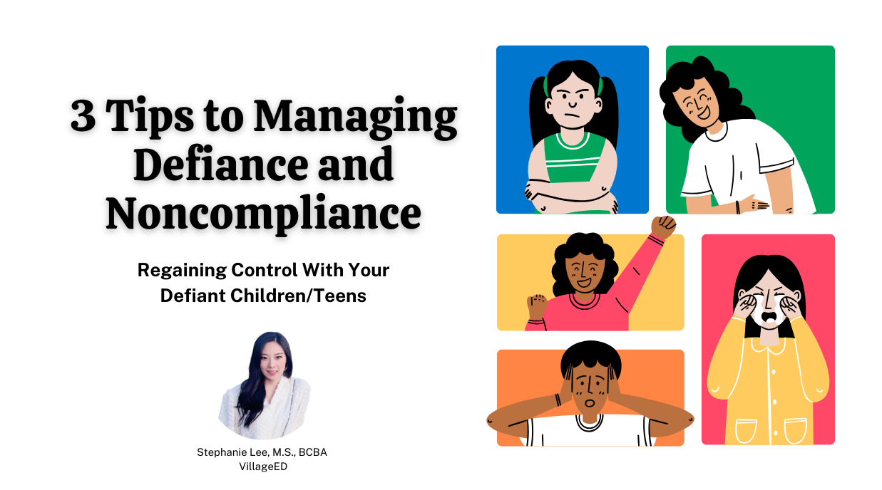 3 Tips to Managing Defiance and Noncompliance